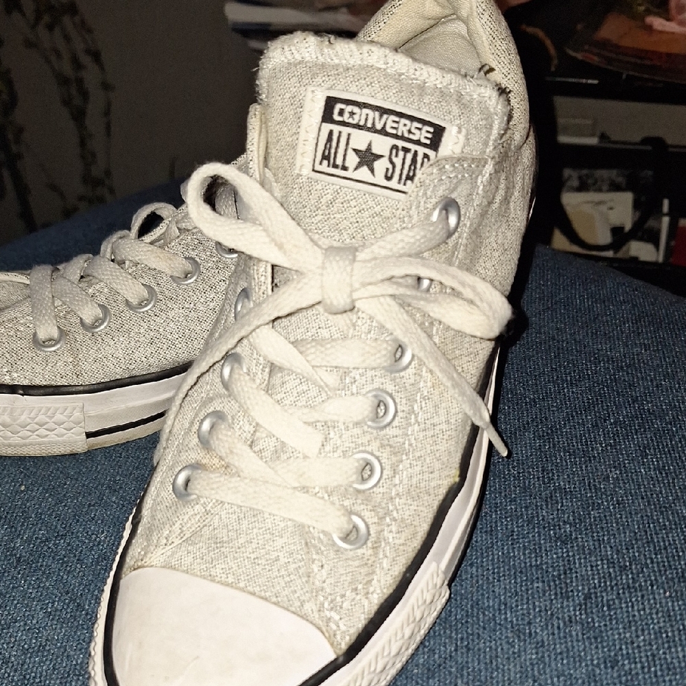 Converse All Star Light Gray Canvas Sneakers